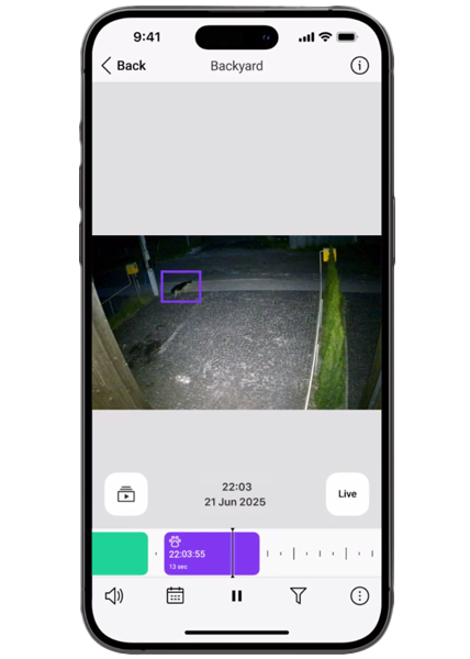 Video dohľad pohyb zviera