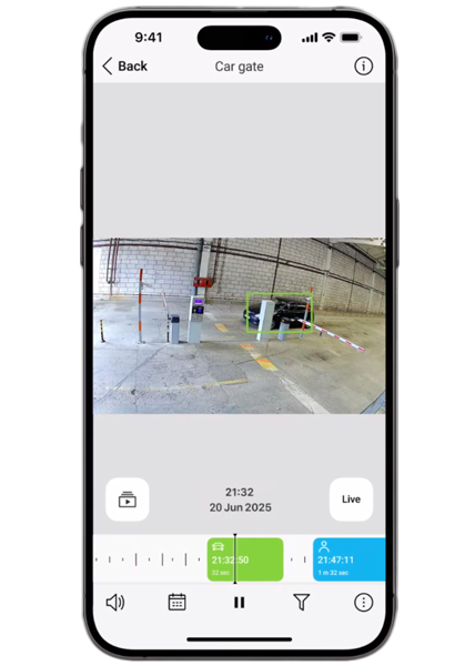 Video dohľad pohyb auto